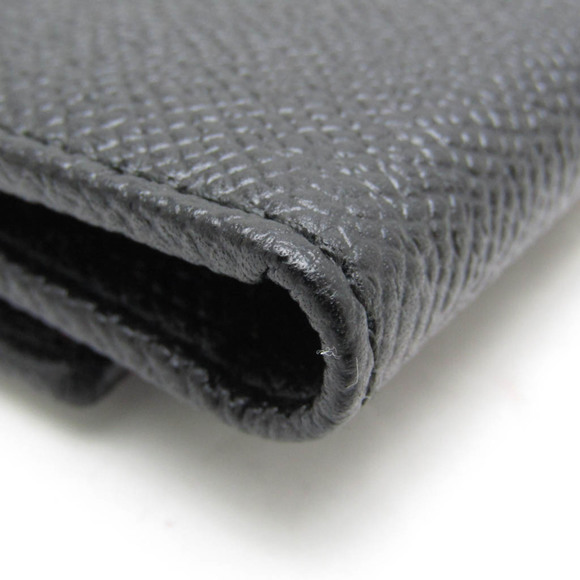 Bvlgari Logo Button Women,Men Leather Key Case Black - Picture 5 of 10